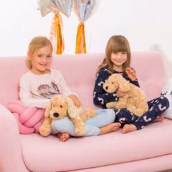 Mjuk hund beige 40 cm Teddy Hermann