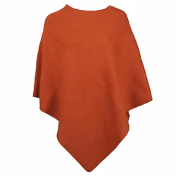 Poncho rost ull Mariedal jacquard