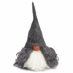 Åsas Tomtebod Viktor 20 cm vätte grå luva Gotland