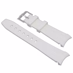 Gummirem Curved 21mm Hvit