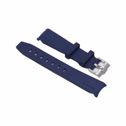 Curved Rubber Strap Mørk blå