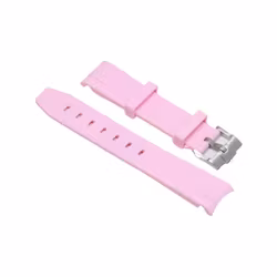 Curved Rubber Strap Rosa