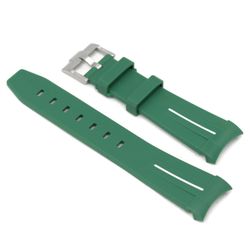 Gummirem Curved 22mm Grønn/hvit
