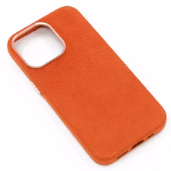 iPhone 13 Pro Alcantara Magsafe Case Oransje