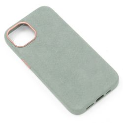 iPhone 13 Alcantara Magsafe Case Lys grønn
