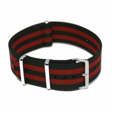 NATO Strap 22MM Sort/rød