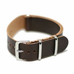NATO Strap Kunstskinn Mørk brun
