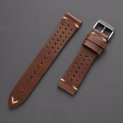 Racing Strap Klokkerem Mørk Brun
