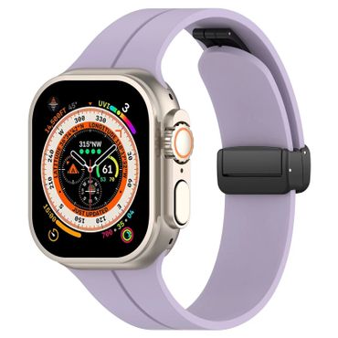 Gummirem for Apple Watch Sort 38/40/41mm Lilla