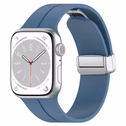 Gummirem for Apple Watch Stål 42/44/49mm Blå