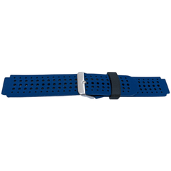 16MM Silikonreim for Garmin Forerunner 220/235 i Blå med svarte detaljer