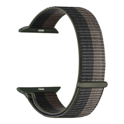 Svart og grå nylonrem til Apple Watch