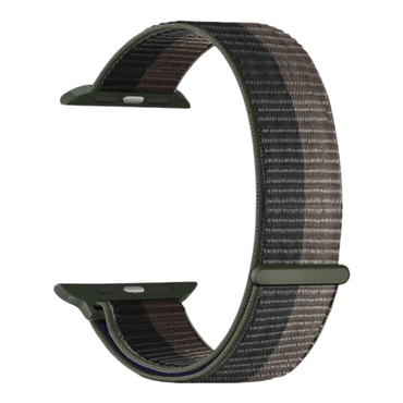 Svart og grå nylonrem til Apple Watch