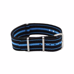 NATO Strap Svart / blå