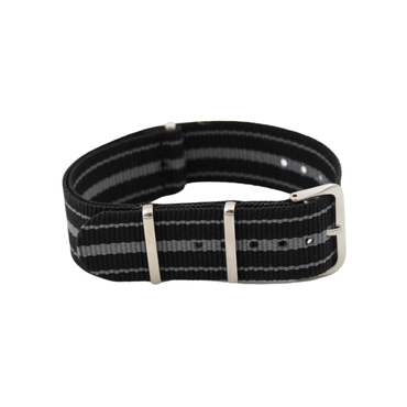 NATO Strap skifer - Svart /grå