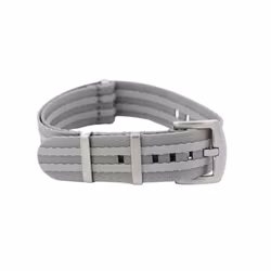 Premium Seat Belt NATOreim – Lys Grå / Hvit