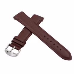 Brunello Curved – Brun skinnreim med matchende sømmer