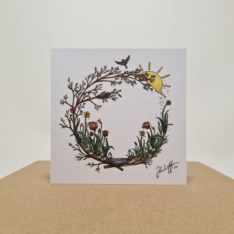 Helena Melehoff: white card - Sun