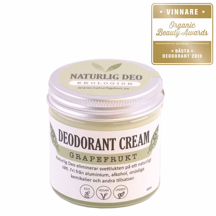 NaturligDeo Cream Grapefrukt - Ekologisk Deodorant