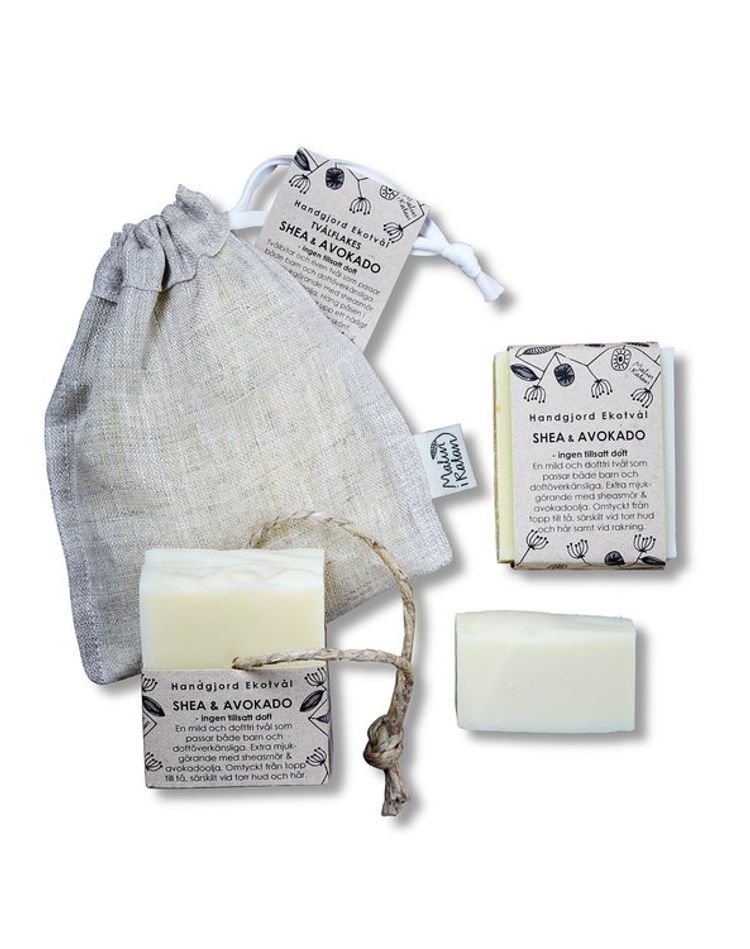 Handmade Eco Soap Shea & Avocado - unscented