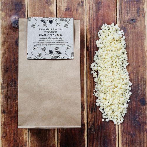 Handmade Eco Soap Laundry-Cleaning-Dishwashing Soap flakes - mild scent