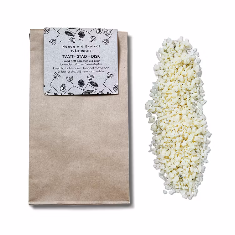 Handmade Eco Soap Laundry-Cleaning-Dishwashing Soap flakes - mild scent