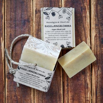 Handmade Eco Soap Rhassoul & Calendula - unscented