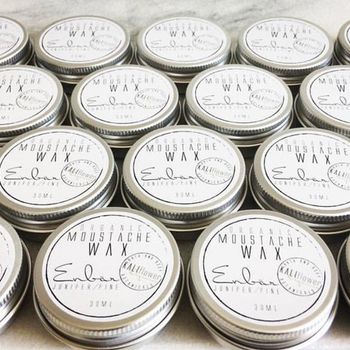 Kaliflower: Organic Moustache / Beard Vax - Juniper