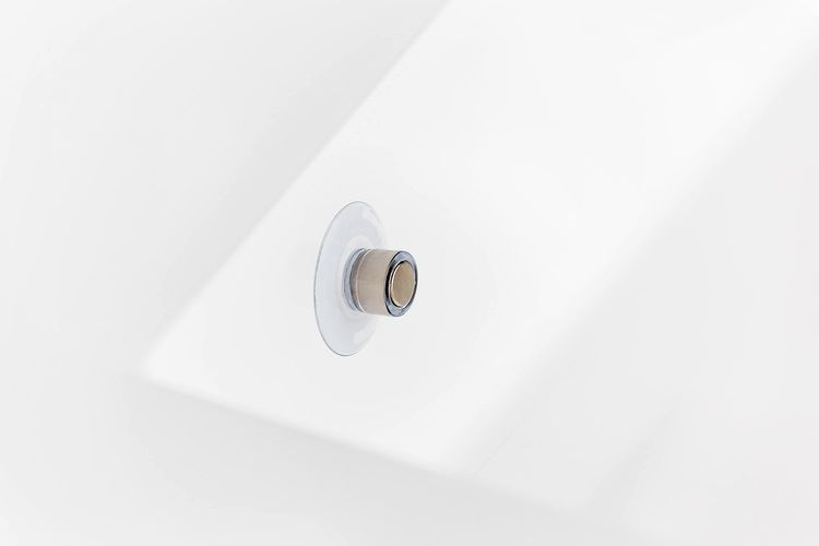 Minimalistisk design i badrummet, tvålhållaren