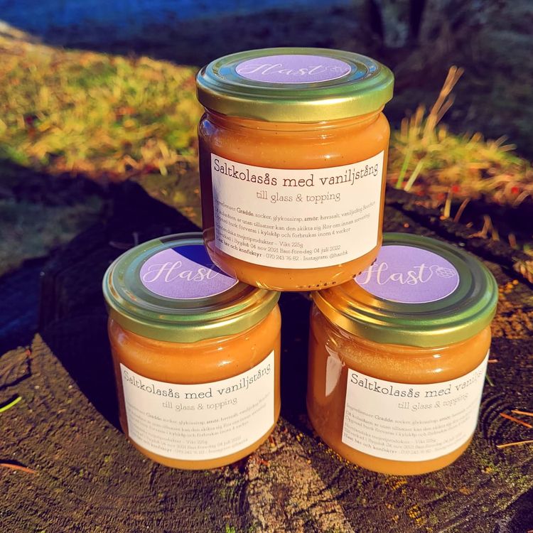 Hast bär & konfektyr: Salty caramel sauce with vanilla