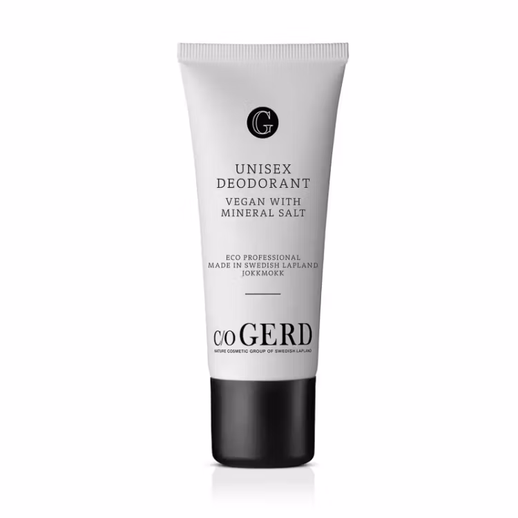 c/o GERD, ekologiska unisex roll-on deodorant som tar bort lukt. Fri från parabener, alkohol och aluminiumklorid.