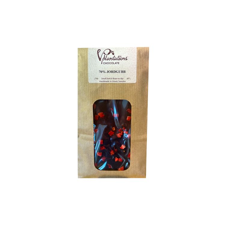 Nordic Chocolate - 70% choklad med Jordgubb
