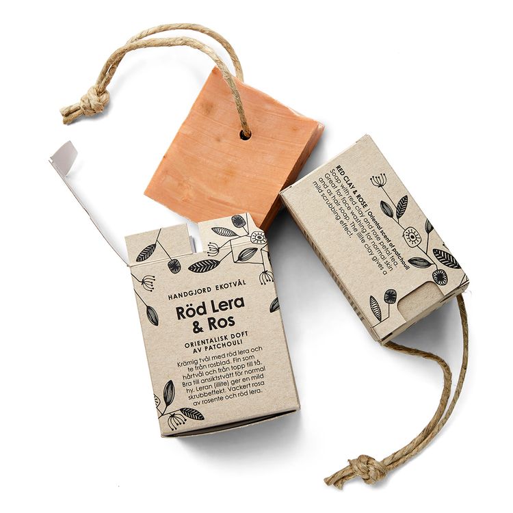 Handmade Eco Soap Red Clay & Rose - oriental scent of patchouli