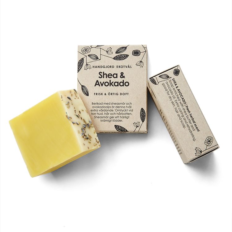 Handmade Eco Soap Shea & Avocado - fresh herbal scent