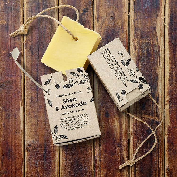 Handmade Eco Soap Shea & Avocado - fresh herbal scent