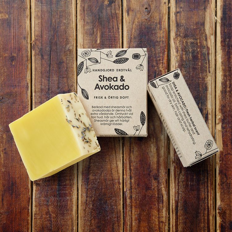 Handmade Eco Soap Shea & Avocado - fresh herbal scent