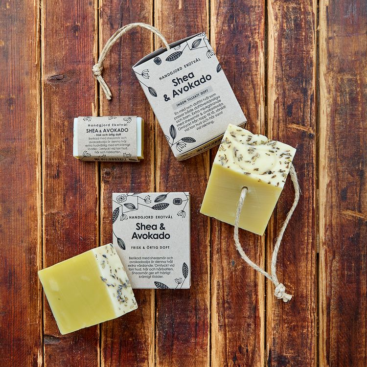 Handmade Eco Soap Shea & Avocado - fresh herbal scent