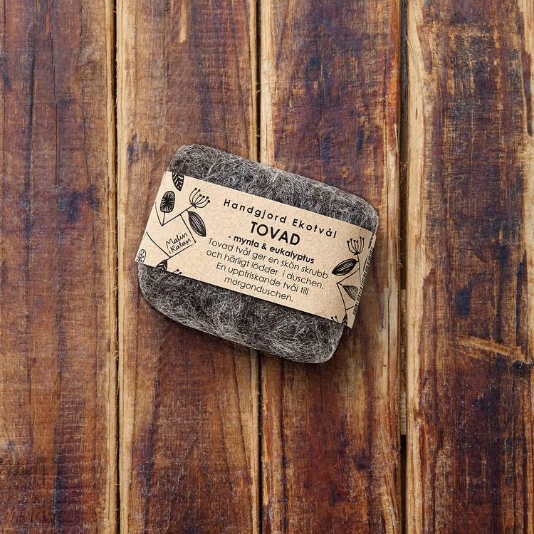 Felted soap