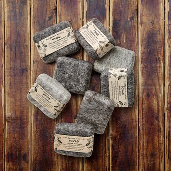 Felted soap