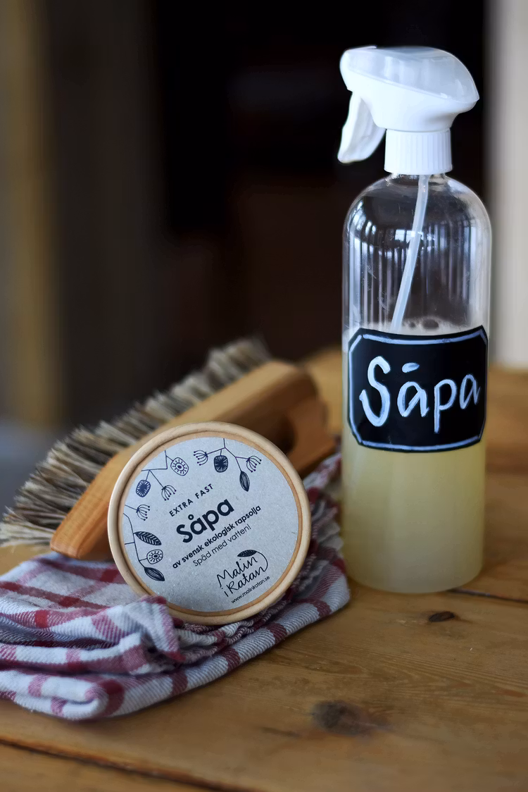 Extra fast såpa - av svensk ekologisk rapsolja