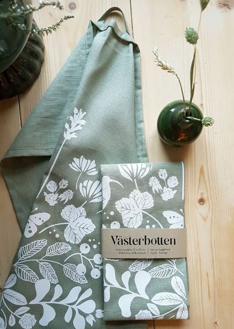 Kajsaform: Kökshandduk - Grön