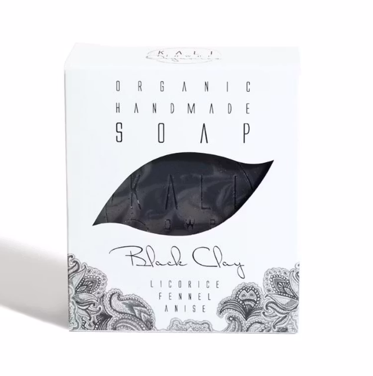 KaliFlower: Organic soap, Black clay - Licorice root