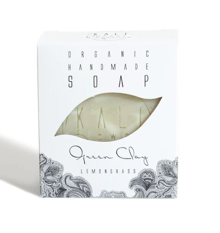KaliFlower: Organic soap, Green clay - Lemongrass