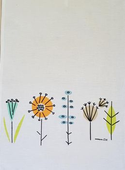 Eva Dahlberg Axelsson - Linnehandduk Vildblomma