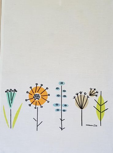 Eva Dahlberg Axelsson - Linnehandduk Vildblomma