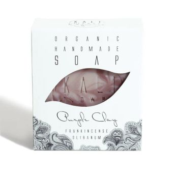 KaliFlower: Organic soap, Purple clay - Frankincense