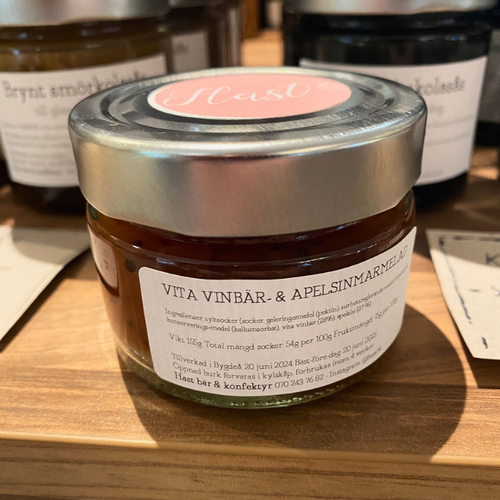 Hast - vita vinbär & apelsinmarmelad