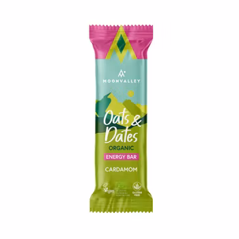 Moonvalley - Vegansk Energibar Havre & Dadlar Kardemumma