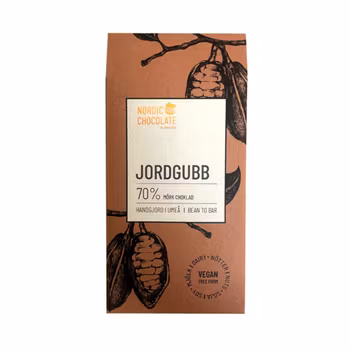 Jordgubb med 70% choklad - Nordic Chocolate