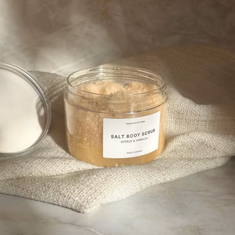 Salt Body Scrub Citrus & Vanilla - Organics By Sara